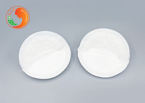 Elastic Free Disposable Nursing Breast Pads Round Shape Breast Milk Collection